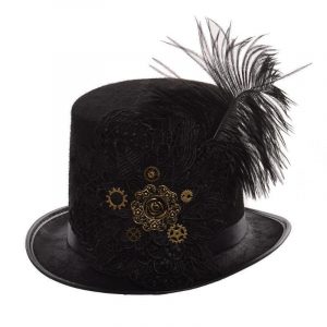 Chapeau Plume Steampunk Victorien