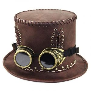 Chapeau Steampunk en Simili Cuir