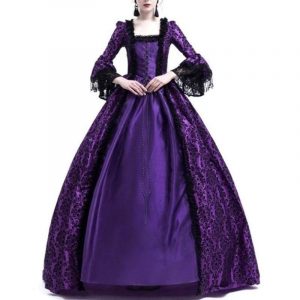 Robe de Mariée Gothique Steampunk Violette