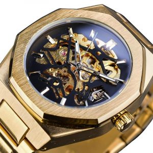 Montre Steampunk Cadran Hexagonal