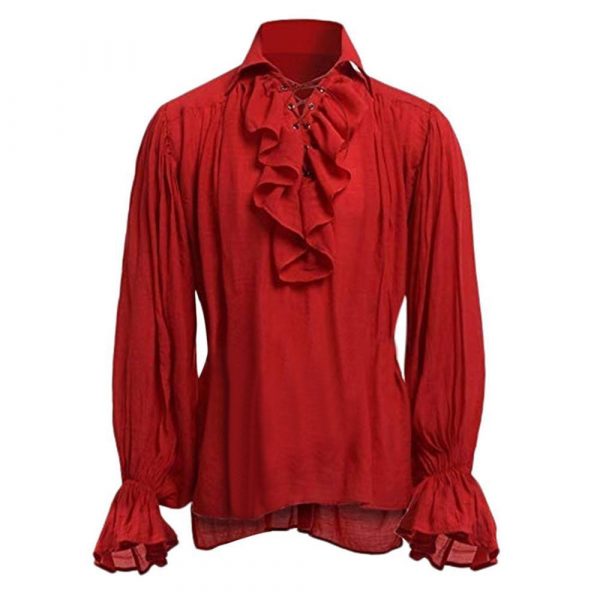 Chemise Steampunk Rouge Homme