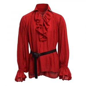 Chemise Steampunk Rouge Homme
