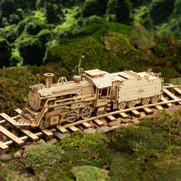 Maquette Locomotive à Vapeur en Bois