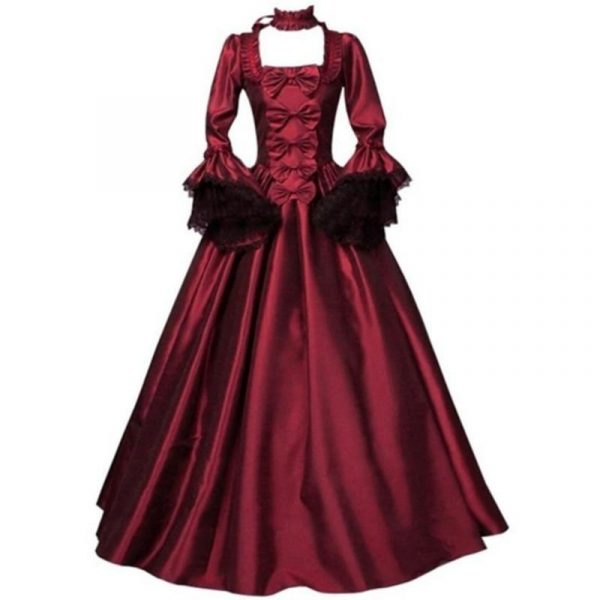 Robe Victorienne Grande Taille Rouge