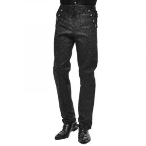 Pantalon Zippé Homme Punk