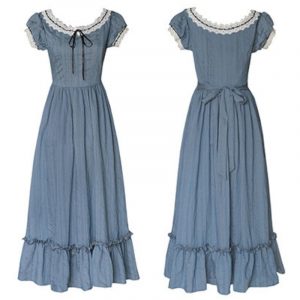 Robe Victorienne Bleue