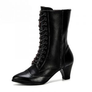 Bottines Plateforme Lacets Femme