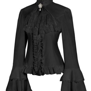 Chemise Steampunk Col Haut