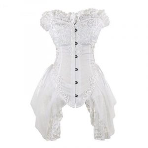 Corset Steampunk Blanc