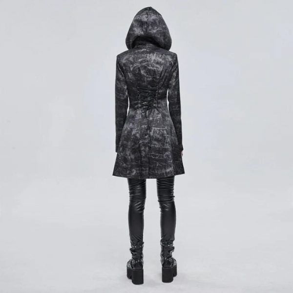 Manteau Gothique Victorien Femme Noir
